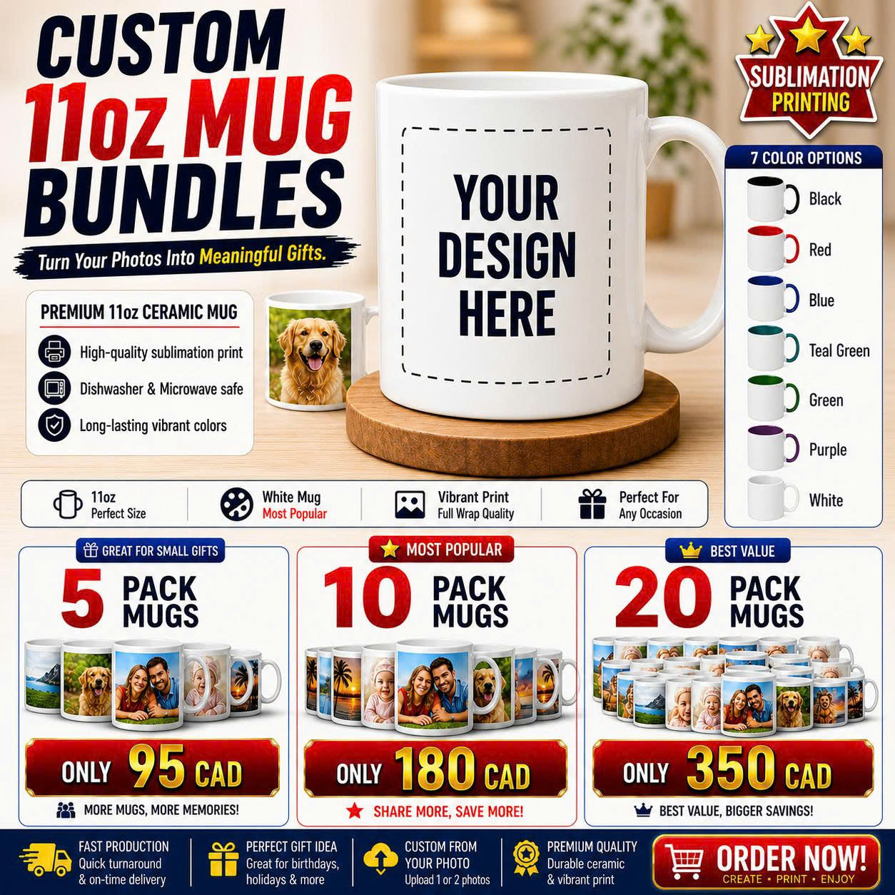 CUSTOM 11oz MUG BUNDLES