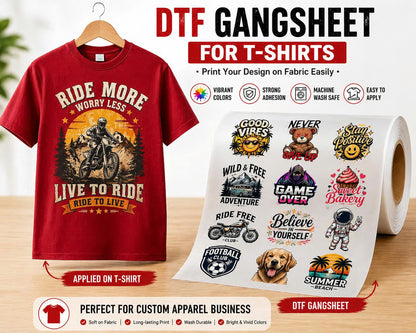 Custom DTF Gang Sheet From Your Designs