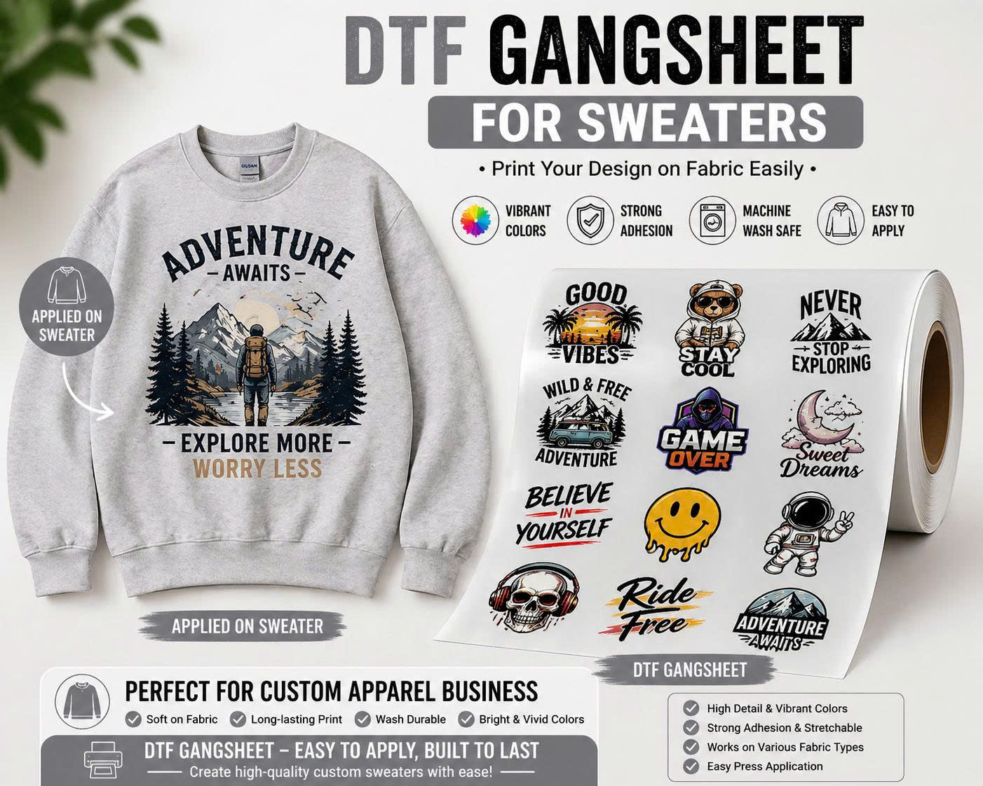 Custom DTF Gang Sheet From Your Designs