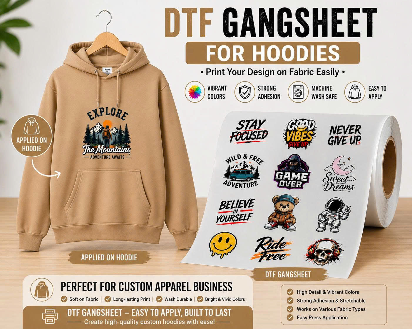 Custom DTF Gang Sheet From Your Designs
