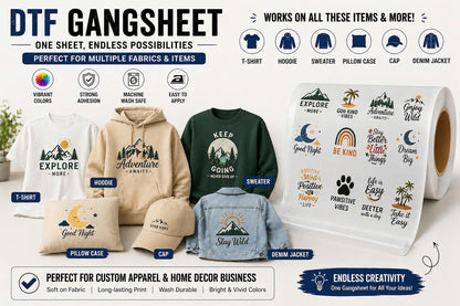 Custom DTF Gang Sheet From Your Designs