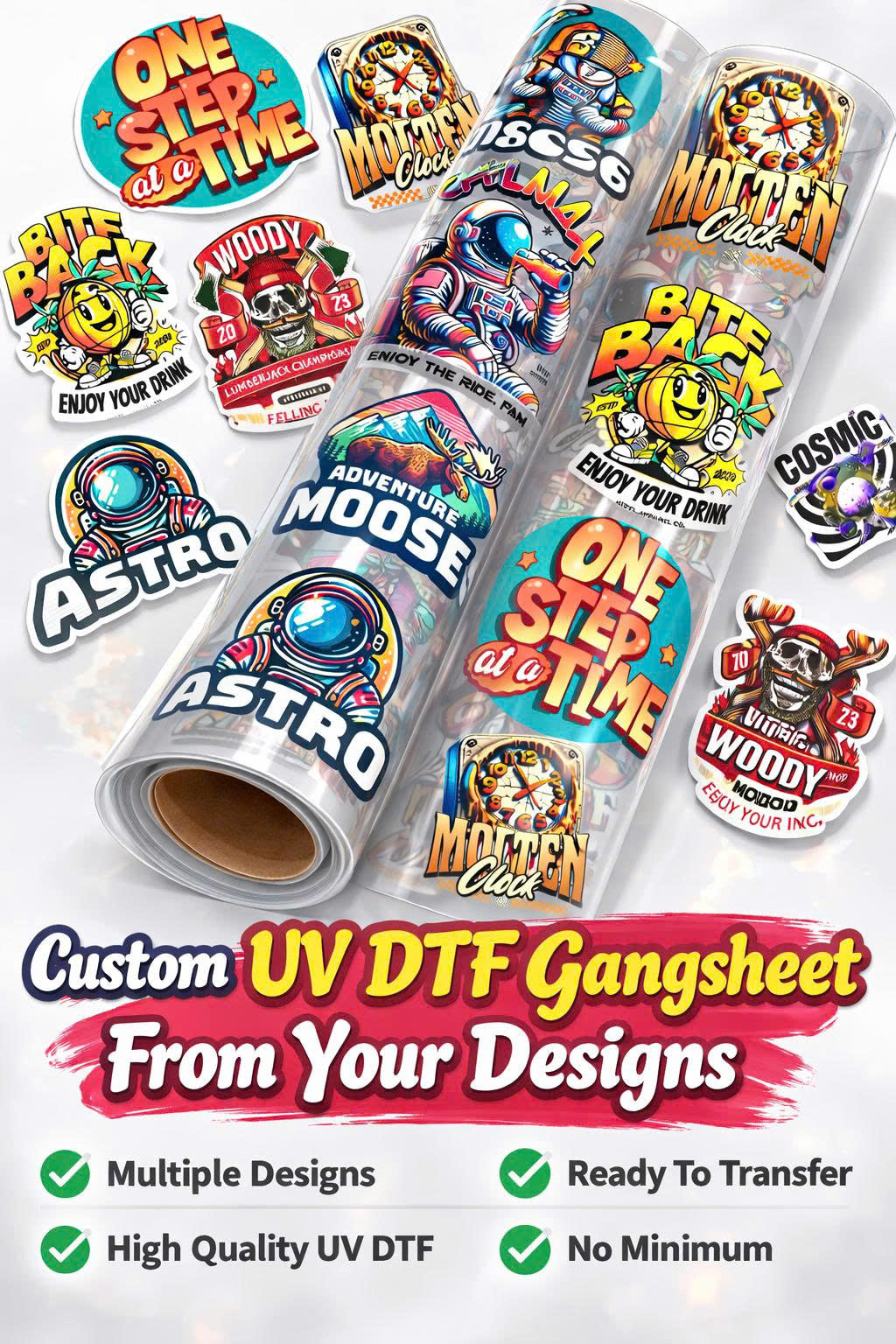 Custom UV DTF Gang Sheet