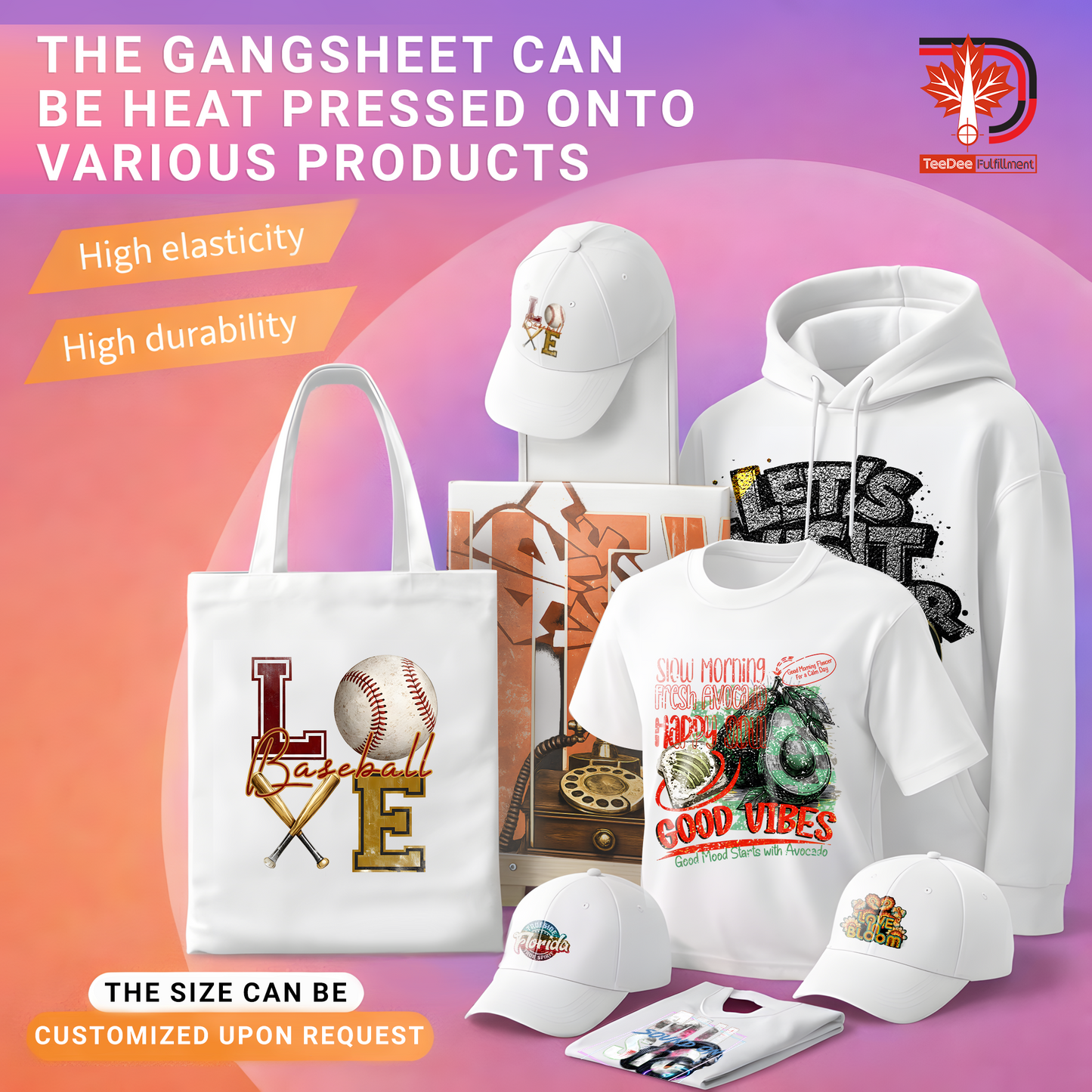 Custom DTF Gang Sheet From Your Designs