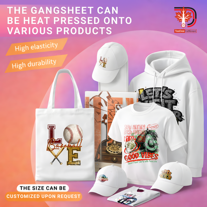 Custom DTF Gang Sheet From Your Designs