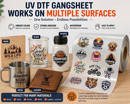 Custom UV DTF Gang Sheet