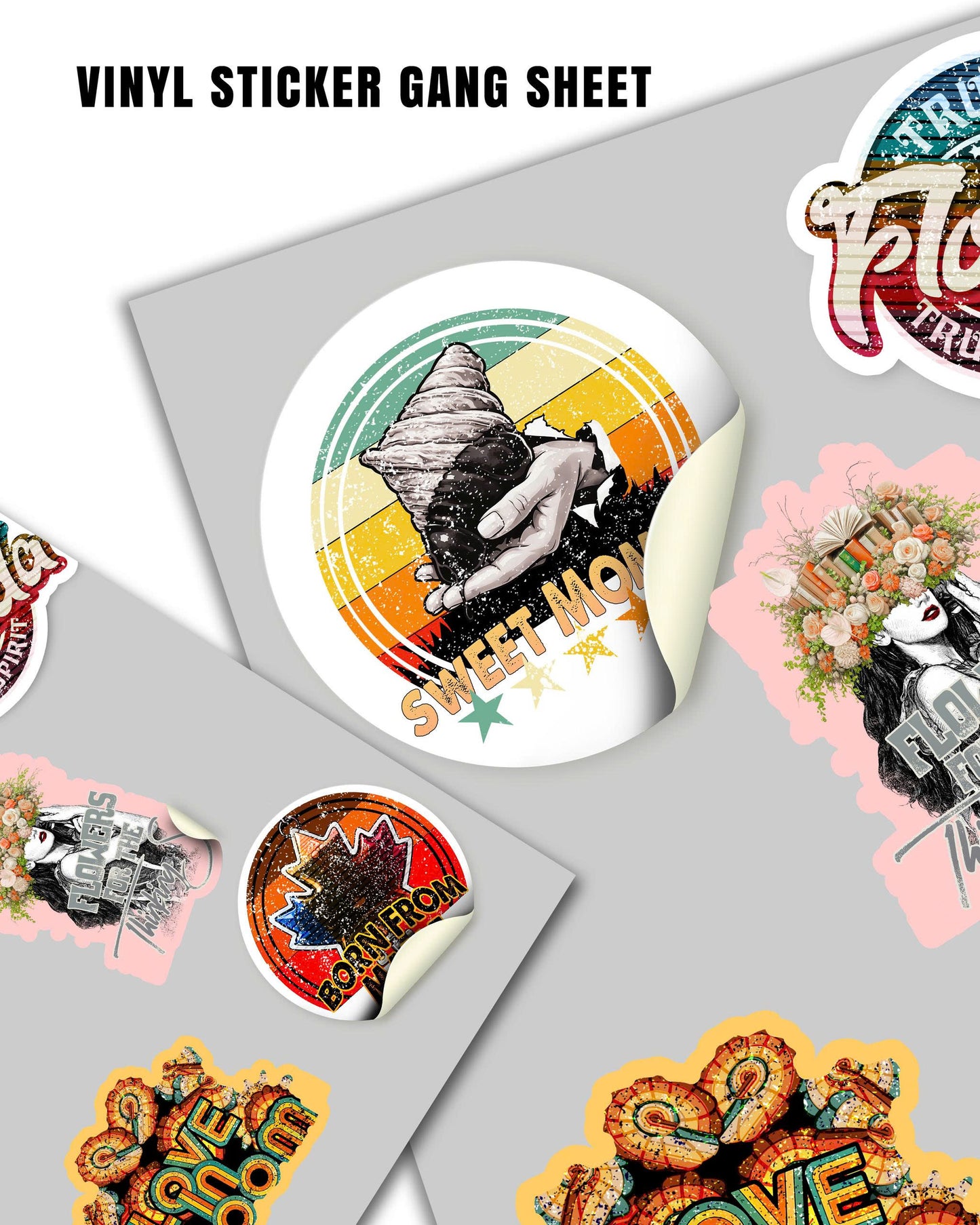 VINYL STICKER GANG SHEET