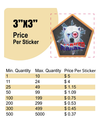 Vinyl Stickers (singles by volume)